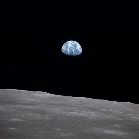 Earth Rise from the Moon, 20th July 1969, NASA.